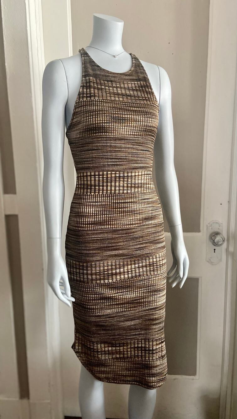 Urban Outfitters: ECOTE Brown/Black Bodycon Tank Dress sz S